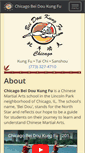 Mobile Screenshot of beidoukungfuchicago.com